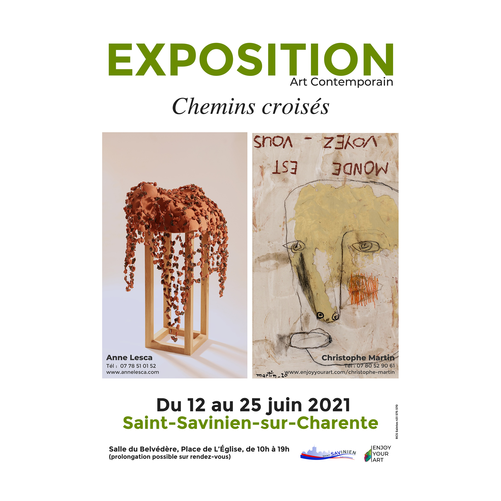 Exposition Anne Lesca - Christophe Martin - Saint-Savinien